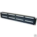 фото Патч-панель UTP, 19", 48 портов RJ45, cat.5е, 2U, Dual Type