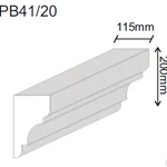 фото Декоративный профиль из пенополистерола PB 41/20