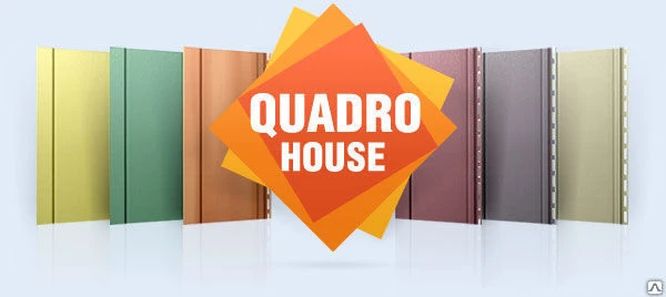 Фото Сайдинг "Quadrohouse" виниловый 3,10х0,205 м