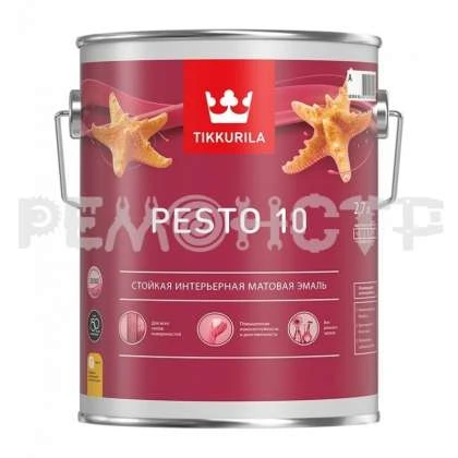 Фото Эмаль алкид  2,7л мат TIKKURILA EURO PESTO 10 (6) база А П зз