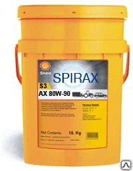 Фото Масло Shell Spirax S3 AX 80W-90 20л