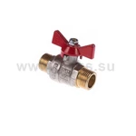 фото Кран шаровой BASE, рукоятка бабочка 3/4" нар.-нар. (уп.12/144) Valtec