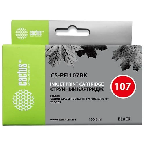 Фото Картридж cactus CS-PFI107BK