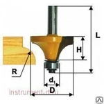 фото Фреза кромочная калевочная 8*25 Strong L11 мм R6 мм