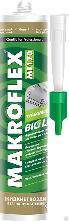 Фото Жидкие гвозди Makroflex Bio Line MF170 Турбобыстрый 400гр. Henkel