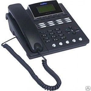 Фото AP-IP120 IPPhone (2x10/100 Fast Ethernet, LCD), черный, IP-телефон