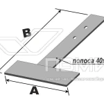 фото Костыль Т-образный 150х300/полоса 4х40