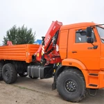 фото Бортовой Камаз 43118 Евро-5 с манипулятором Fassi F215A.0.22