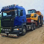 фото Аренда трала Scania R500- трал 60 тонн, загр. площадка 0,65 м (корыто)