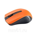 фото Мышь проводная Perfeo, 3 кн, USB, 1,8м, черн-оранж (PF-353-OP-OR)