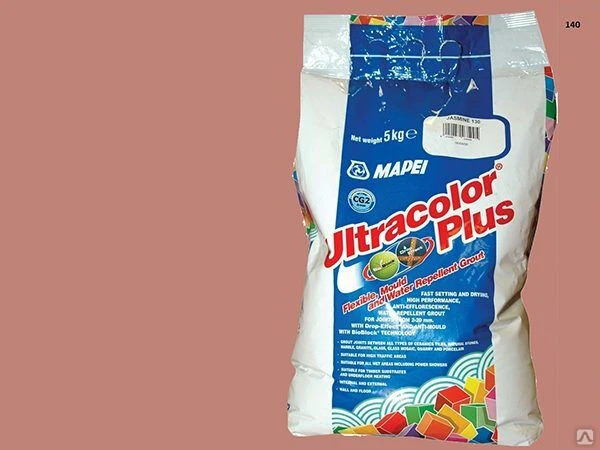 Фото Затирка Mapei UltraColor Plus 2 кг 140 красный коралл 6851