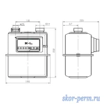 Фото №3 Счетчик газа G-4Т ВК л-п с термокор.