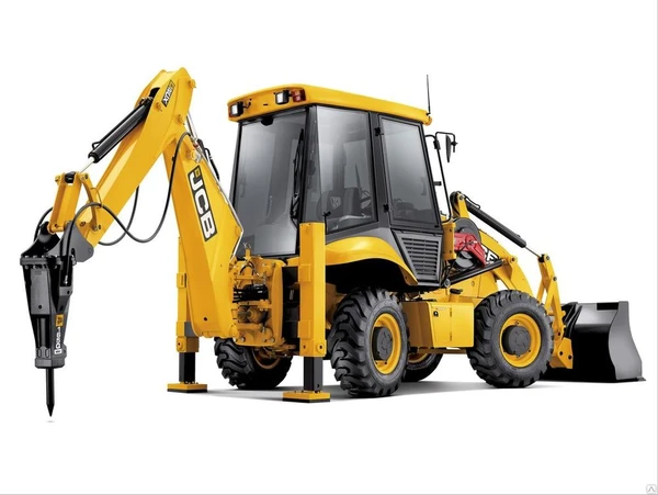 Фото Экскаватор-погрузчик JCB 4CX с гидромолотом