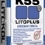 фото Клей на цементной основе для стеклянной мозаики и плитки LITOPLUS K55