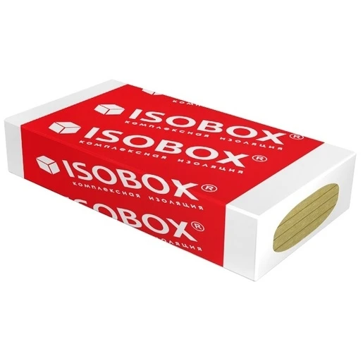 Фото Базальтовый утеплитель Isobox ЭкстраЛайт 1200х600х50 мм / 12 пл.