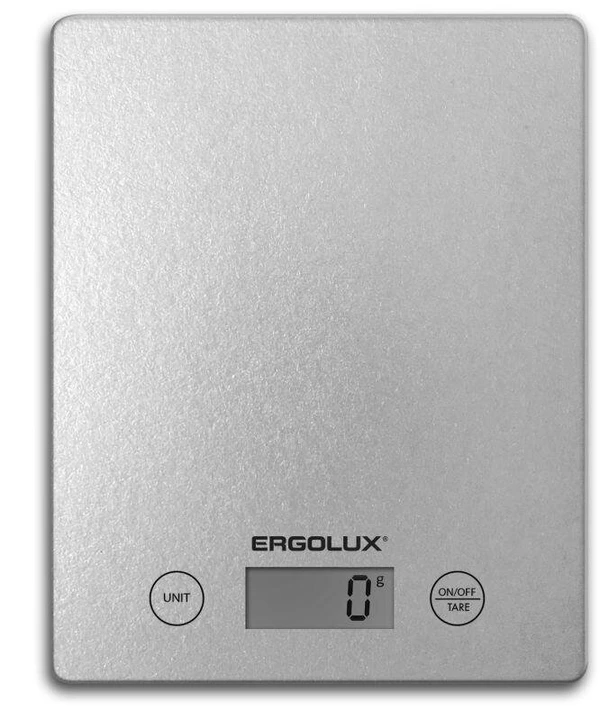 Фото Весы кухонные ELX-SK02-С03 до 5кг 195х142мм сер. Ergolux 13600