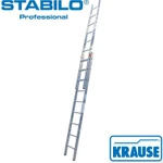 фото Двухсекционная раздвижная лестница с перекладинами STABILO Professional