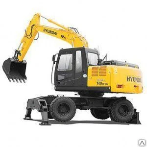 Фото Колесный экскаватор Hyundai R140W-9S v ковша по SAE, 0.58м3 масса 13980кг