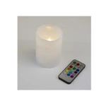 фото Фигура LED "Свеча" ULD-F052 RGB RC CANDLE на батарейках 2АА (не в/к). 7.5х10 см 1 светодиод. RGB свет пульт ДУ (в/к). Uniel UL-00007258