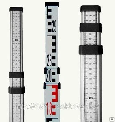 Фото Рейка нивелирная 5 м ТS 5M для работы с оптическим нивелиром