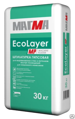 Фото Штукатурка гипсовая «EcoLayer» MP