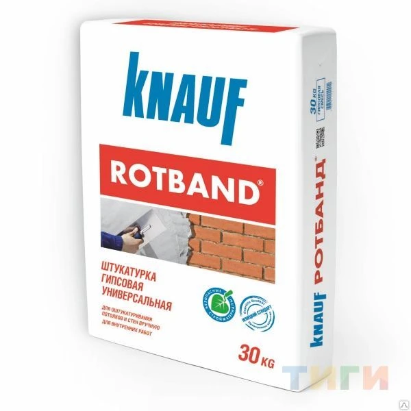 Фото Штукатурная смесь "Ротбанд" 30кг (Knauf)