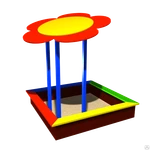 фото Песочница с навесом и счетами