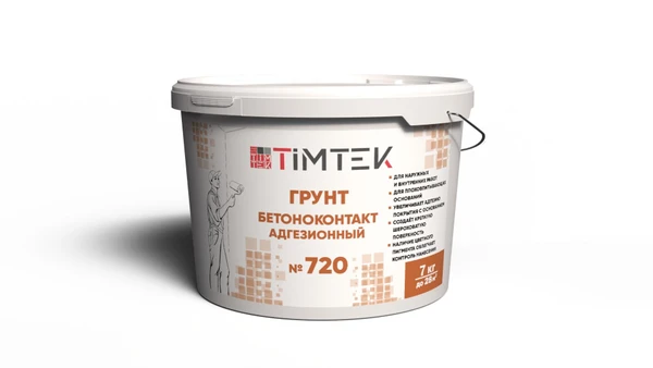 Фото Грунт бетоноконтакт Timtek №720 адгезионный 7 кг 60 шт/пал