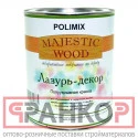 Фото Polimix Лазурь-декор, водное декоративно-защитное покрытие по дереву с эффектом отбеленного дерева 2,5 л