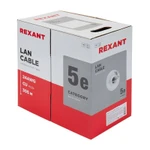 Фото №7 Кабель UTP 2х2х24AWG кат.5е медь бухта (м) Rexant 01-0023