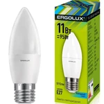 фото Лампа светодиодная LED-C35-11W-E27-4K Свеча 11Вт E27 4500К 172-265В Ergolux 13622