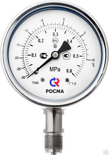 Фото Манометры аммиачные коррозионностойкие NH3