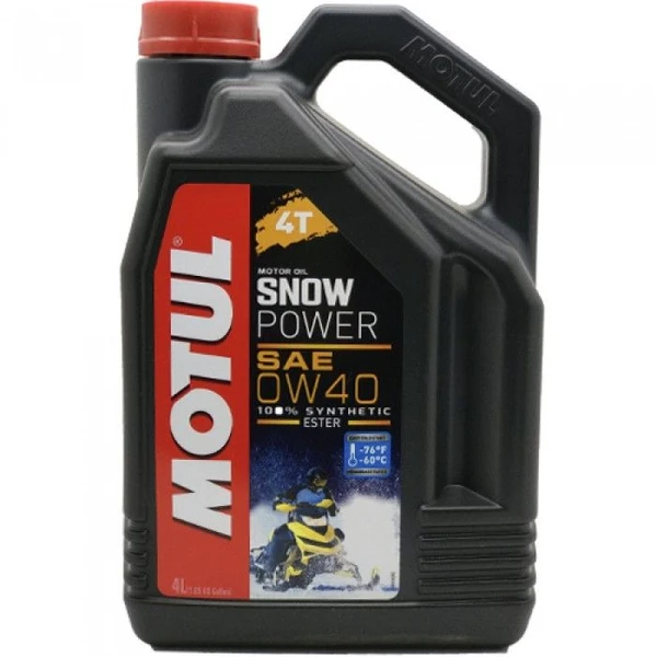 Фото Моторное масло MOTUL Snowpower 4T 0w40 (4л.) 105892