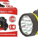 фото Фонарь налобный 909LED5 (5LED 1 режим; 3хR6 черн.) Ultraflash 11781