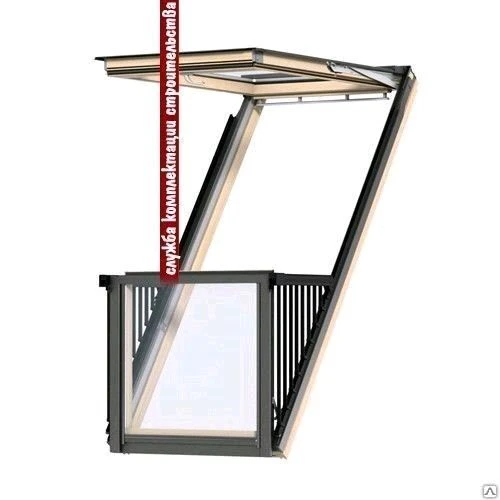 Фото Мансардный балкон (окно-балкон) Velux Cabrio GDL 3066 SK19 114х252