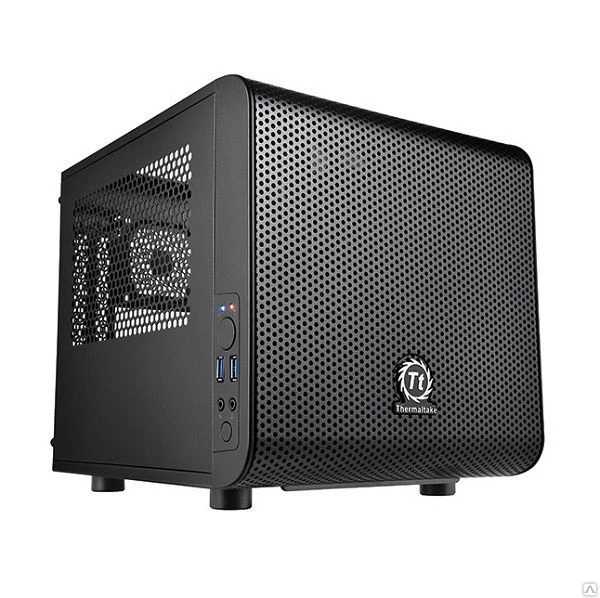 Фото Корпус mini ITX Thermaltake Core V1 CA-1B8-00S1WN-00 без БП, 
Black