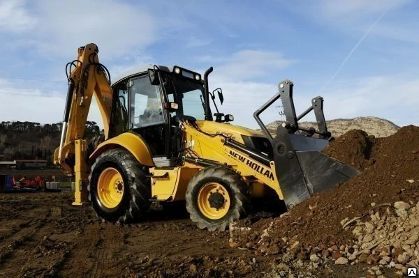 Фото Экскаватор погрузчик New Holland 110