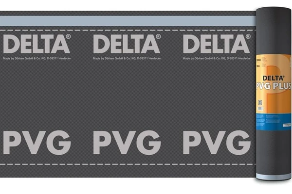 Фото Delta PVG Plus гидро-пароиз. плёнка с двумя зонами проклейки