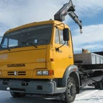 фото Бортовой КАМАЗ 4308 с Крано-манипуляторной установкой HIAB-099B DUO