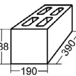 фото Блок стеновой пустотелый КСП-1 390-190-188 керамзитобетонный