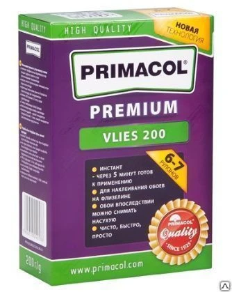 Фото Клей для флизелиновых обоев PRIMACOL PREMIUM VLIES 200 гр