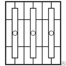 Фото Кованая решетка оконная Р-29