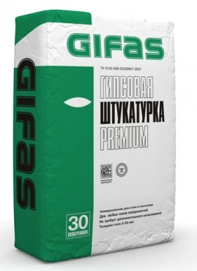 Фото Штукатурка гипсовая Gifas Premium, 30кг