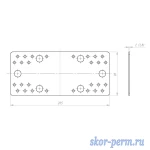 Фото №2 Пластина крепежная 210х90х2,0 мм