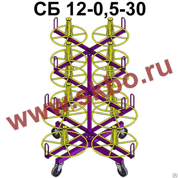 Фото Стеллаж для хранения и размотки бухт распределительный СБ 12