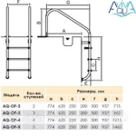 Фото №2 Лестница Aquaviva Overflow-315 (3 ступ.)