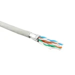 фото Кабель витая пара U/FTP кат.6 4х2х23AWG solid LSZH нг(А)-HF UFTP4-C6-S23-IN-LSZH-GY-500 500м (м) Hyperline 47958