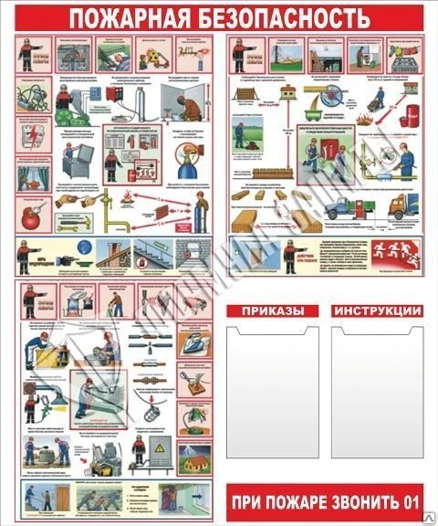 Фото Стенд &quot;Пожарная безопасность&quot; (1000х1200 мм)