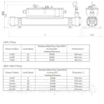 Фото №2 Электронагреватель Elecro Flow Line 839В Incoloy 9 кВт 400B