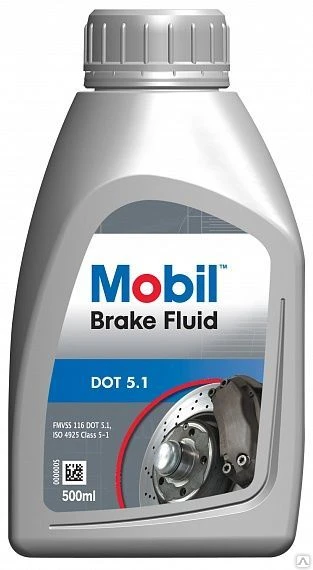 Фото Тормозная жидкость MOBIL BRAKE FLUID DOT 4 5.1